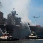 How the US filled the hole after the landing ship fire 4