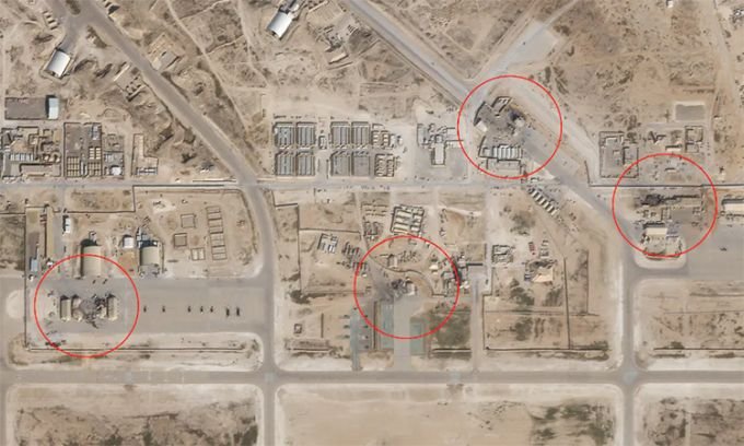 Iraqi base damaged after Iranian missile attack 5